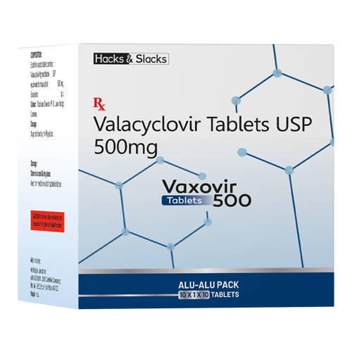 Valacyclovir Tablet USP 500mg